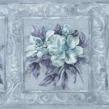 Dundee Deco Fl Blue Teal Flowers In