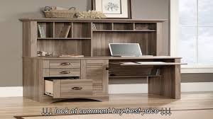 All products from sauder computer desk with hutch category are shipped worldwide with no additional fees. Sauder Harbor View Computer Desk With Hutch In Salt Oak Youtube