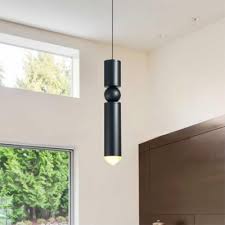 Fulcrum Pendant Light Contemporary Metal 1 Light Led Hanging Lamps In Black White Beautifulhalo Com