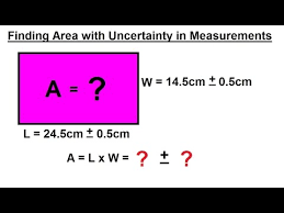 • convert from percent to absolute uncertainties (to get correct significant figures for final answer). Physics Ch 0 General Introduction 6 Of 20 Finding Area With Uncertainty In Measurements Youtube