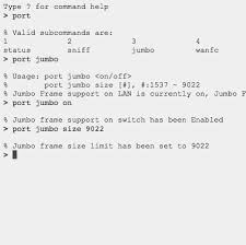 enable jumbo frames on a draytek router