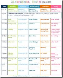 Preschool Daily Schedule Template Schedule Template Free