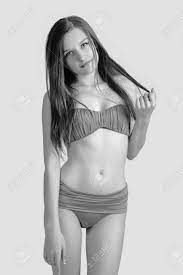 Beauty Female Wearing Bikini. Studio Photo Of The Young Girl Фотография,  картинки, изображения и сток-фотография без роялти. Image 145664103