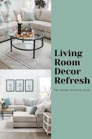 living room decor refresh with sage green