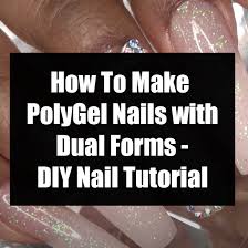 Since this is a type of hard nail manicure, don't cut your polygel nails until you're ready to remove the gel completely. How To Make Polygel Nails With Dual Forms Diy Nail Tutorial