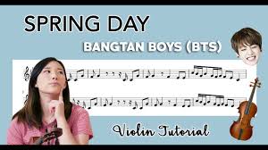 spring day bts with violin and viola