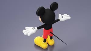 cartoon character mickey mouse rigged