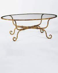 oval coffee table and oval wrought iron