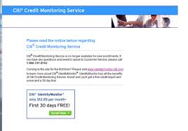 citi credit monitoring service