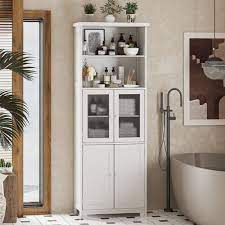 Bathroom Storage Cabinet With Glass