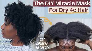 diy miracle mask for damaged 4c hair