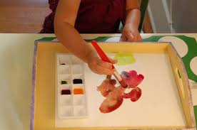 Toddler Watercolor Painting Keeping It