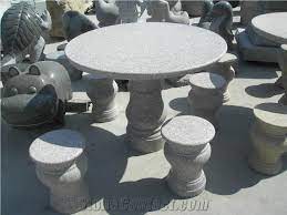 Natural Stone Table Sets Garden Bench
