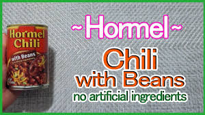 hormel chili with beans no artificial
