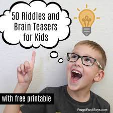 50 riddles and brain teasers for kids