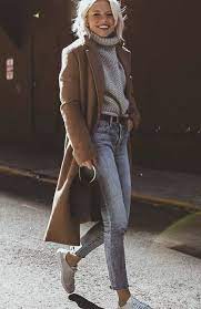 Winter Casual Outfit Idea Brown Coat