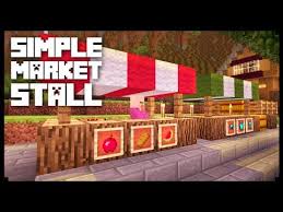 Submitted 2 years ago by ms_apherix. Minecraft How To Build A Market Stall Tutorial 1 Simple Easy Market Stand Tutorial Youtube Minecraft Designs Minecraft Crafts Minecraft Decorations