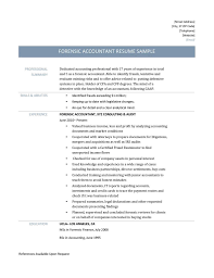Forensic Accountant Resume Samples Templates And Job Descriptions