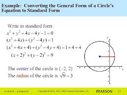 General Form Of A Circle Calculator On