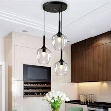 Glass Bottle Shaped Hanging Light For Restaurant Post Modern 3 Lights Pendant Lamp In Black Finish Susuohome Com