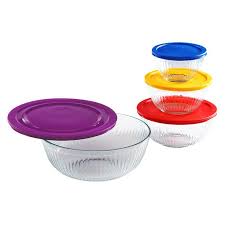 8 Piece Sculpted Mixing Bowl Set With