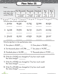 Image Result For Place Value Worksheets 4th Grade Pdf