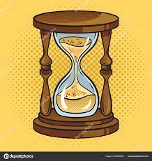 Песочные Часы Поп Арт Ретро Растровые Иллюстрации Имитация Стиля Комиксов  Стоковая иллюстрация ©AlexanderPokusay #582053504