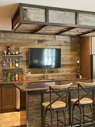 Designs Diy Home Bar Rustic Basement
