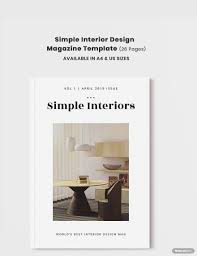 free interior design magazine template