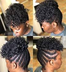 Black braided updo for twists or box braids. 10 Popular Black Color Braided Hairstyles For Women