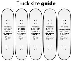 Skateboard Truck Size Chart Awesome Truck Przewodnik
