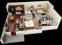 2 bedroom apartment house plans