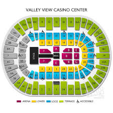 Valley View Casino Center Seating Images