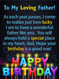happy birthday card for father