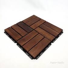 Ikea Runnen Deck Tile Dark Brown