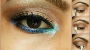 eye makeup tutorial pop of blue