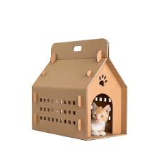 maison en carton pour chat chill bagane