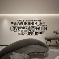 Worship Pray Love Religious Wall Sign