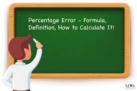 percene error formula definition
