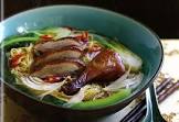 bbq duck and ramen soup