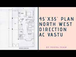 North West Facing 45 X35 House Plan