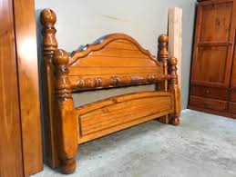 Solid Wood Queen Bed Wooden Slats