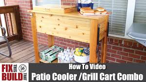 how to build a diy patio cooler cart