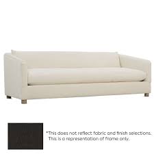 Florence 96 Sofa In Charcoal Brown By