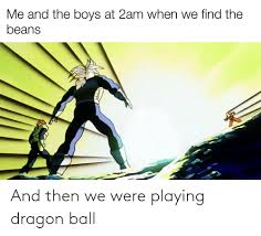 This dragon ball meme calls back to the 'cell games saga.' at the start of this storyline, cell hosted a tournament to decide the fate of planet earth. And Then We Were Playing Dragon Ball Reddit Meme On Me Me