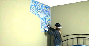 wall paint design ideas with tape
