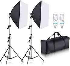 Amazon Com Neewer 700w Professional Photography 24x24 Inches 60x60 Centimeters Softbox With E27 Socket Light Lighting Kit Camera Photo