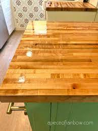 how to finish butcher block countertop