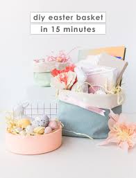 how to make easter baskets with just