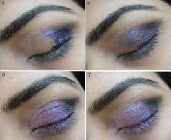 purple soft winged eye makeup tutorial